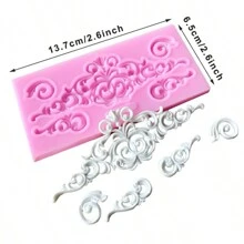 Embossed Lace Mold Fondant Silicone Mold Baroque Style Mold 3D Engraving Decoration Cup Cake Decoration Tools Resin Mold - Multicolor - View 4