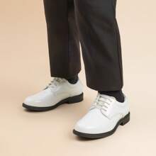 Boy's Classic Lace-Up Oxfords Shoes For Toddlers Little Kids  Youth And Adolescence - 懷特帕特 - 查看 2