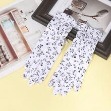 2 件装女士虾线鲜艳彩色纽扣手套，保暖、防风户外手套，适合运动、约会、派对、生日、时尚 - 彩色 - 查看 10