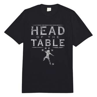 WWE Roman Reigns Head Of The Table Distressed Text Logo Comfort Colors Adult Heavyweight T-Shirt Women's Short-Sleeved T-Shirt, Fashionable Cotton, Comfortable And Versatile.