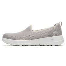 Skechers 女士 Go Walk Joy 一脚蹬运动鞋，缓震舒适，通勤休闲两相宜，124186-TPE - 灰褐色 - 查看 1