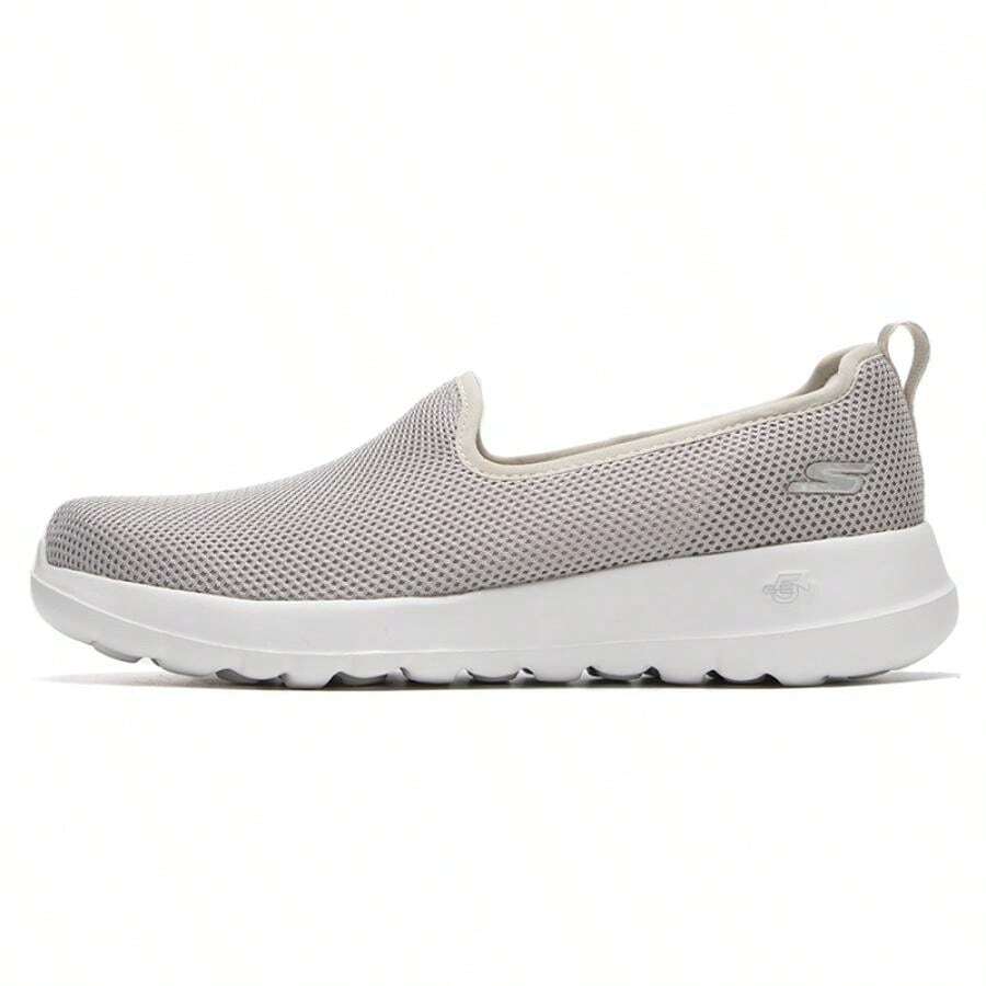 Skechers 女士 Go Walk Joy 一脚蹬运动鞋，缓震舒适，通勤休闲两相宜，124186-TPE - 灰褐色 - 查看 1