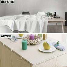 6/12/24/30/36/48 Stück durchsichtige Tischdeckenklammern, rutschfeste Plastik Tischdeckenhalter, Heim- und Esszimmer Eckhalter, klare Tuchgreifer, Camping-Zubehör für Familien Outdoor-Restaurants