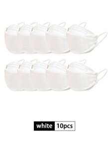 10 件/30 件/50 件 KF94 一次性口罩，彩色 3D 鱼型口罩，4 层防护口罩，适用于成人男女