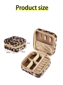 1 Buah Kotak Perhiasan Motif Leopard Hadiah Hari Ibu Kotak Penyimpanan Perhiasan Genggam Portabel untuk Anting dan Cincin Kotak Kalung Kecil yang Indah Kotak Perhiasan Beludru Retro Kotak Kemasan Perhiasan Gaya Kotak Penyimpanan Praktis untuk Perjalanan Kotak Perhiasan Kalung dan Anting Kotak Penyimpanan Perhiasan Kotak Perhiasan Portabel Sederhana Kotak Penyimpanan Perhiasan untuk Anting, Kalung, dan Cincin Kotak Perhiasan Kembali ke Sekolah - MultiWarna - View 11