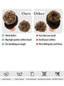 1 sztuka rozczochranych włosów, elastyczna gumka, syntetyczne przedłużki do włosów z falowanymi lokami na co dzień, na imprezę, do cosplayu, gumka do włosów w kształcie kucyka, kolor ombre, syntetyczne włókno, swobodna, imprezowa, pałacowa gumka do włosów, całoroczne gumki do włosów, gumki do włosów, gumki do włosów, gumki do włosów, gumki do włosów, gumki do włosów, gumki do włosów, gumki do włosów