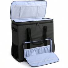 Double-Layer Carrying Case For Computer Tower, Desktop Computer Travel Storage Tote Bag For PC Chassis, Keyboard, Cable And Mouse, Headphone, Bag Only, Black - 1 - View 3