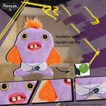 Spin Master 3.94英寸官方可爱怪兽造型奇特牙齿趣味新奇成人收藏娃娃，生日和圣诞节礼物