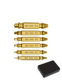 Broken Head Screw Extractor Screws Sliding Teeth Extraction Damaged Screw Demolition Tool Driver Double Head Broken Wire Extractor Broken Screw Remover