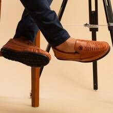 Men's Genuine Leather Moccasins For Everyday Use - 103 Whiskey - View 2