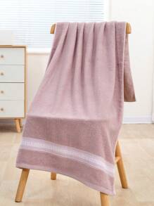 1pc Faux Pearl Pattern Minimalist Bath Towel, Bathroom Accessory, Soft Hand Towel, Thick Absorbent Bath Towel, Suitable For Bathroom, Gym, Hotel, Beach, Daily Essential, Perfect Gift For Home, Travel, Valentine's Day, Mother's Day