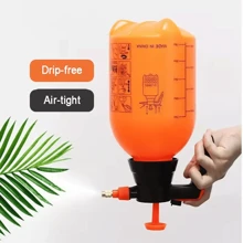 NetHong Orange 2L Handheld Pressure Sprayer, Adjustable Nozzle Garden Watering Sprayer, Portable Pump Spray Bottle - Orange - View 9