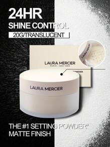 Laura Mercier 透明散粉，#透明色，20克/0.7盎司 | 持久控油散粉 | 轻盈配方，打造无瑕哑光妆效 | 全天持妆，不卡粉、不显细纹 | 吸油柔滑妆容 - Translucent 半透明 - 查看 1