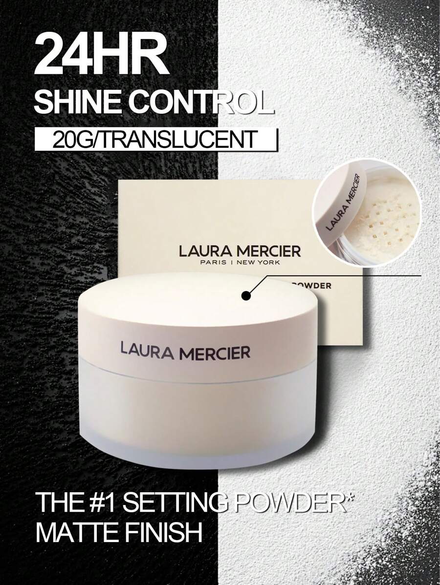 Laura Mercier 透明散粉，#透明色，20克/0.7盎司 | 持久控油散粉 | 轻盈配方，打造无瑕哑光妆效 | 全天持妆，不卡粉、不显细纹 | 吸油柔滑妆容 - Translucent 半透明 - 查看 1