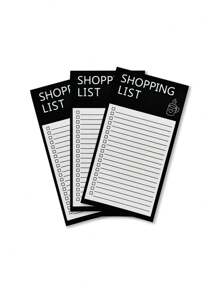 1 pièce Tableau mémo magnétique minimaliste, bloc-notes à déchirer créatif pour liste de courses, tableau magnétique de message de réfrigérateur avec dessins animés
