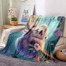 There Are Multiple Sizes To Choose From, One Independent Vacuum Package Featuring A Cute And Adorable Sloth Pattern, Paired With Flannel Blankets, Love, Custom Couples, Personal Art Or Custom Text And Names. It Is The Perfect Gift To Create A Festive Atmosphere And Style