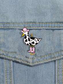 1pc Creative Cartoon Duck Decorative Brooch Pin, Suitable For Backpacks, Clothes, Hats, Accessories, Great Gift For Friends