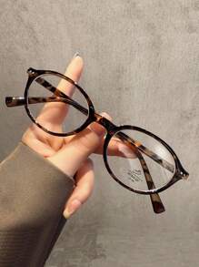 1 副女士时尚椭圆形眼镜 - 复古设计，铆钉装饰，完美契合学术风格和清晰视野！ - 彩色 - 查看 14