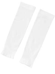 1 双儿童/青少年轻质防紫外线冷却臂套，透气弹性压缩臂套，适合户外运动，适合男孩和女孩 - 4-20Y - 查看 12