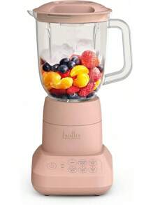 Bella 10 Speed Countertop Blender, Juicer & Smoothie Maker, Fits-Anywhere™ Kitchenware, Slim Flip & Store Design, Dishwasher Safe 48oz Capacity Pitcher & Lid, Stainless Steel Blade, 450 Watt, Surf - Hoa - Xem 1