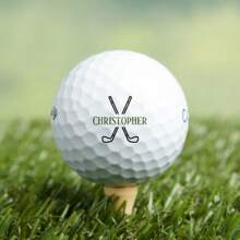 3/6 pièces Balles de golf personnalisées - Créez vos propres balles de golf, un cadeau parfait pour les golfeurs et les passionnés - Fabriquées en caoutchouc durable, double couche de qualité compétition, convient pour les cadeaux uniques et les événements mémorables - Idéal pour les golfeurs, les mariages, les tournois et les occasions spéciales