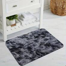1pc Tie-Dye Dark Gray Shaggy Plush Area Rug, Fluffy Rectangular Soft Non-Slip Carpet For Living Room, Bedroom, Bathroom, Game Room, Washable All Season Home Decor Mat Gifts Birthday Graduation