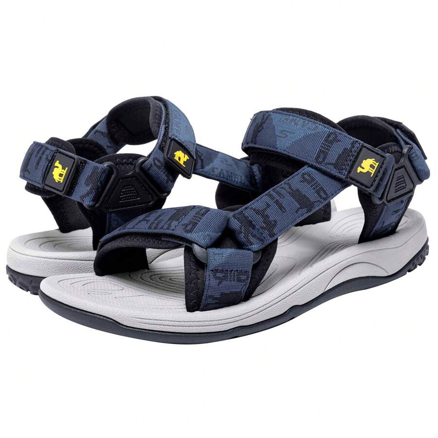 CAMEL CROWN Men's Waterproof Hiking Sandals, With Arch Support, Open Toe Design, Comfortable Outdoor Beach Water Sports Sandals For Summer - Dark Blue - View 1