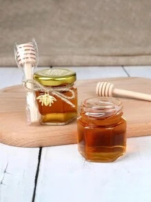 Customizable Name Glass Sealed Jar Set Trumpet Honey Bottle Bird's Nest Jam Bottling Gift Glass Bottles. - Multicolor - View 5