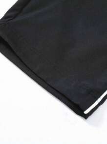 1 pièce Pantalon de survêtement ample avec cordon de serrage à la taille pour homme, pantalon casual de couleur unie, léger, respirant et séchage rapide, idéal comme cadeau pour petit-ami, printemps/été