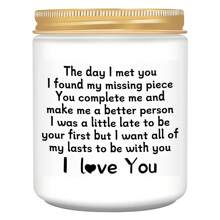 周年纪念、生日、圣诞节礼物，适合他、她、丈夫、男朋友、妻子、女朋友 - 男朋友丈夫礼物、妻子礼物、女朋友礼物 - 丈夫男朋友生日礼物 - 香薰蜡烛 - 彩色 - 查看 34