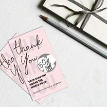 50 Stück Rubbelkarten, leere Danke-Geschenkgutscheine, perfekt für kleine Unternehmen, Restaurants, Spas, Schönheitssalons, Salons, Geburtstage, Urlaubsgeschenke, Hochzeits-Brautspiele und allgemeine Feierlichkeiten - Verschiedenfarbig - Übersicht 5