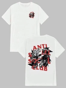 Unisex T-Shirt 100% Cotton New Release Shipping Various Colors!! - 白色 - 查看 2