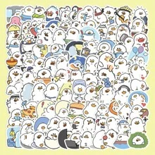 100 件可爱原创鸭子涂鸦贴纸套装，学校用品，返校 - 彩色 - 查看 7