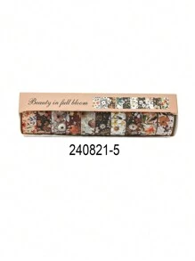 10 Rolls Of Vintage Bright Floral Pattern Washi Tape Set - Beautiful DIY Decorative Self-Adhesive Strips For Scrapbook Diary Decoration Washi Tape, Handmade Gifts For Friends Back To School