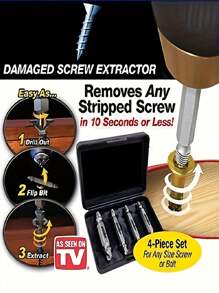 Broken Head Screw Extractor Screws Sliding Teeth Extraction Damaged Screw Demolition Tool Driver Double Head Broken Wire Extractor Broken Screw Remover