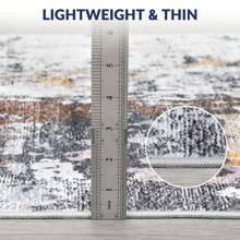 Washable Living Room Rug Modern Abstract Rug Non Slip Rug Foldable Indoor Rug Low Pile Stain Resistant Carpet For Dining Room Laundry Room Bedroom