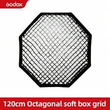 多尺寸多规格钩环安装蜂窝状网格适用于 TRIOPO Godox Ambitful 可折叠柔光箱八角形伞形抛物线柔光箱，仅网格 - 黑色 - 查看 10