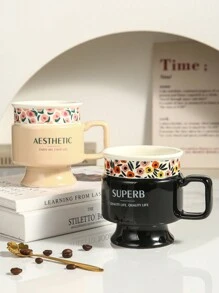 1 Stück einzigartiger Keramikbecher, geeignet für Büro, Zuhause, Restaurant, Kaffeetasse, Teetasse