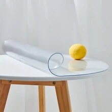 0.25mm Thick Transparent Round PVC Tablecloth, Waterproof, Scratch-Resistant, Heat-Resistant Tabletop Protective Film, Suitable For Home, Hotel, Dining Table, Coffee Table
