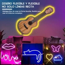 HIFILUZ 20M RGB Multicolor Flexible Neon LED Strips With App Use And Remote Controls For Color And Audio Rhythmic Adjustment