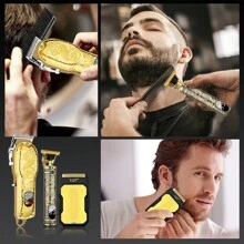 LQT 1/2/3pcs Set USB Rechargeable Electric Hair Clipper, Professional Precision Trimmer, Ergonomic Design, Cordless Efficient, For Beard, Sideburns And Full Body Grooming, Portable Lightweight Electric Shaver, Men's Wireless Trimmer, LED Display, Accurate Hair And Beard Cutting - Multicolor - View 11