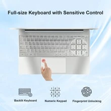 15.6'' Laptop, Student Laptop Windows 11 Pro With 16GB RAM For Home And Office, 512GB SSD Laptop With Intel N5095 High-Speed Performance Computer And 1080P Full HD Display, Dual-Band WiFi, 180° Opening Angle, Dual Speakers - US A Type Plug(110-127V) - View 3