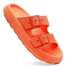Kit 2 Women's Cloud Papete Flip Flops Slide Double Strap Casual - 橘色 - 查看 8