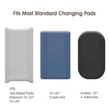 Set de 3 piezas de funda de cambiador de microfibra ultra suave, transpirable y acogedora para la mesa de cambio de pañales de bebés niños y niñas, se ajusta a la mayoría de cambiadores