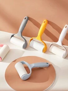 1/10 unidades Quitapelusas, Rodillo para limpieza de alfombras, Herramienta portátil para eliminar pelo de mascotas, Cepillo adhesivo reutilizable, Adecuado para ropa, muebles y pelo de mascotas, con mango de color aleatorio