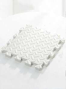 10pcs Foam Play Mats, Square Shape Play Mats With Solid Color, Thickened Interlocking Foam Flooring Tiles, Puzzle Game Mats With 2-Leaf Cross Pattern Foam Floor Tiles, Children Crawling/Yoga Mat, Baby Crawl Mat, Large Carpet