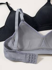 3 pièces de soutien-gorge texturés pour adolescentes, soutien-gorge confortables et simples de style girly, convenant pour les âges de 13 à 16 ans