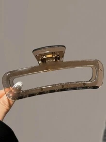 3 cái/1 cái kẹp tóc nhựa mờ vuông 12cm/4.72in màu nâu & đen, phụ kiện tóc tối giản thanh lịch cho kiểu tóc hàng ngày, rửa mặt, trang điểm, phối đồ, kẹp tóc mùa hè, ghim tóc, kẹp tóc càng cua cho nữ đi du lịch - Nhiều màu - Xem 4