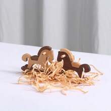 1pc Đồ trang trí bàn bập bênh hình ngựa gỗ nhỏ vui nhộn Đồ trang trí để bàn Quà tặng nhỏ bằng gỗ Đồ trang trí - ngựa thành Troy - Xem 9
