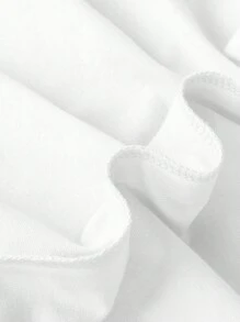 Áo thun tay ngắn in hình mèo dễ thương và chữ tiếng Anh dành cho nữ, màu trắng, thường ngày mùa hè - trắng - Xem 7